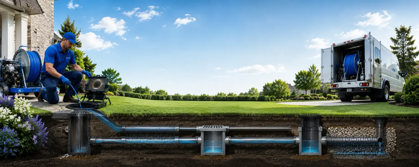 Outdoor drain cleaning information for Pickstown, SD